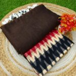 Khadi Cotton Saree+Blouse Combo