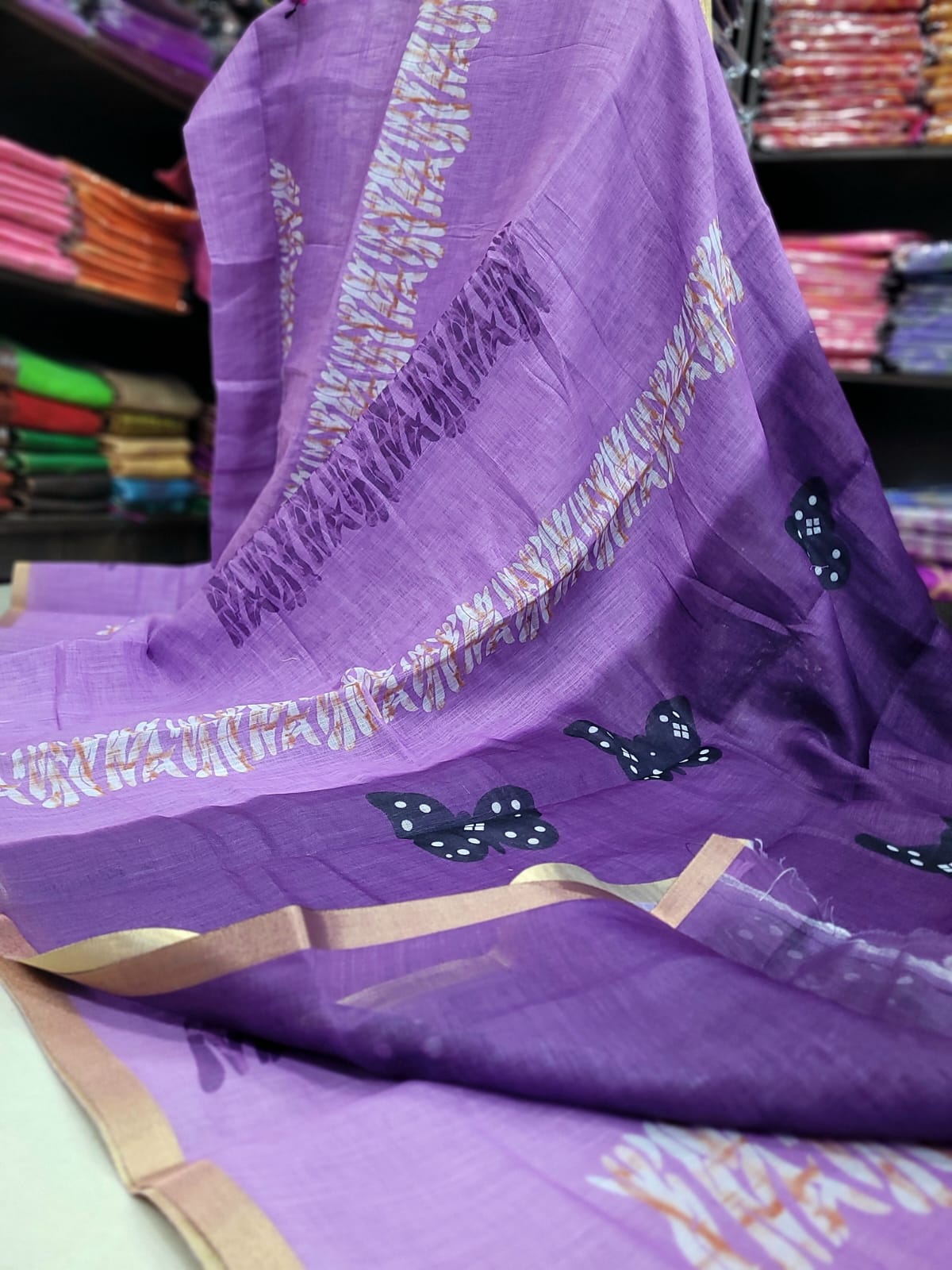 WhatsApp Image 2026-01-28 at 12.45.09 PM Linen Jute cotton sarees - Image 1