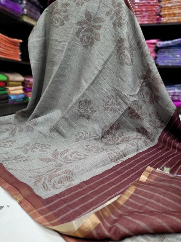 Linen Jute cotton sarees