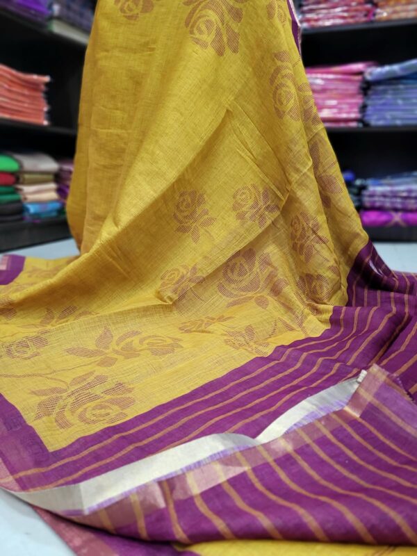 Linen Jute cotton sarees