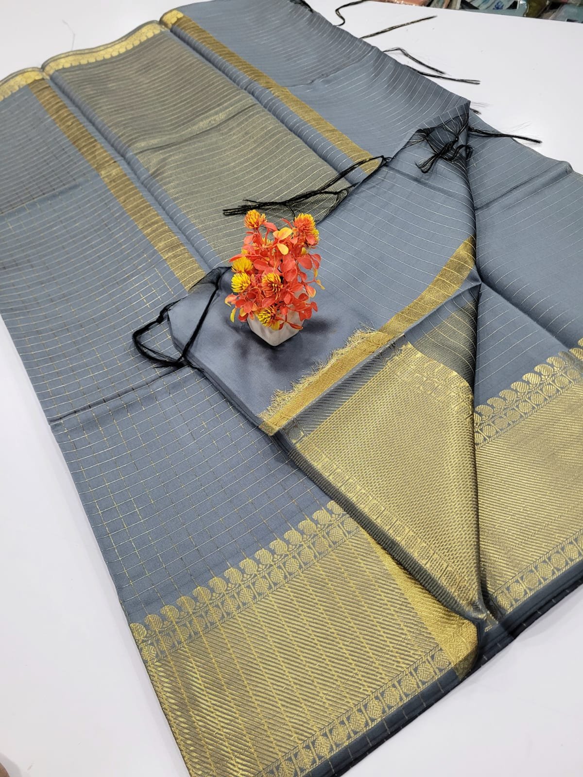 WhatsApp Image 2026-07-29 at 11.33.08 AM (2) Handloom Mangalagiri silk Saree - Image 1