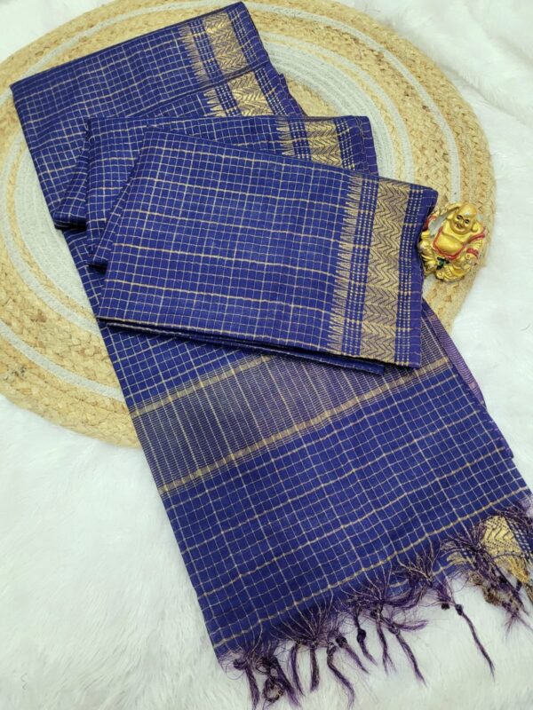 Premium Uppada Checks Cotton Silk Sarees