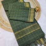 Premium Uppada Checks Cotton Silk Sarees