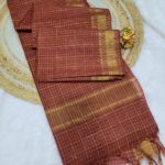 Premium Uppada Checks Cotton Silk Sarees