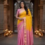 Elite Chinnon silk Saree with 2D Checks