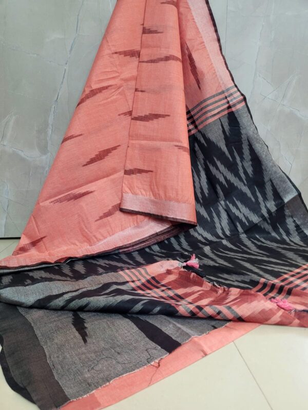 IKKAT LINEN COTTON SAREES