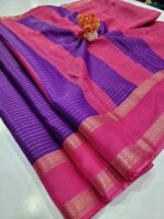 Premium Mysore Crepe Silk Sarees with Rettapetta border - Image 2