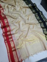 Celebrity Inspired Soft Viscose Banaras Silk Sarees With Ganga Jamuna Border - Image 2