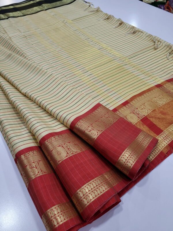 Celebrity Inspired Soft Viscose Banaras Silk Sarees With Ganga Jamuna Border