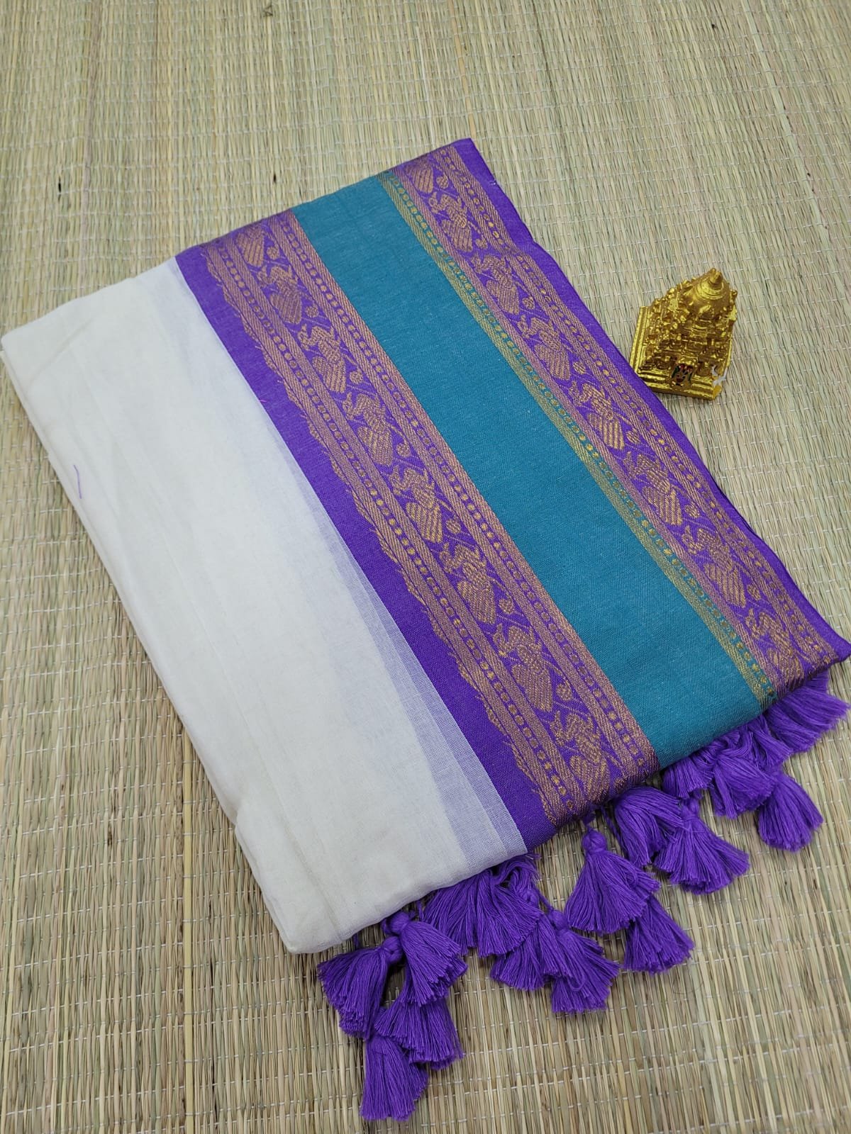 2026/02/1005176737.jpg Premium Mul Cotton Sarees - Image 1