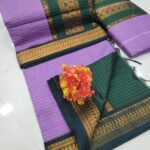Checked Kalyani cotton saree/Lata Gadwal Paithani