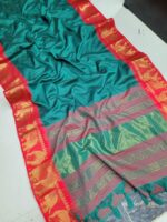 MEENAKSHI: Authentic mahwswari Checks silk Sarees - Image 2