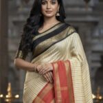 Celebrity Inspired Soft Viscose Banaras Silk Sarees With Ganga Jamuna Border