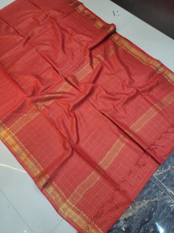 Premium Uppada Checks Cotton Silk Sarees