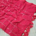 Premium Mul Cotton sarees with Sequins Work