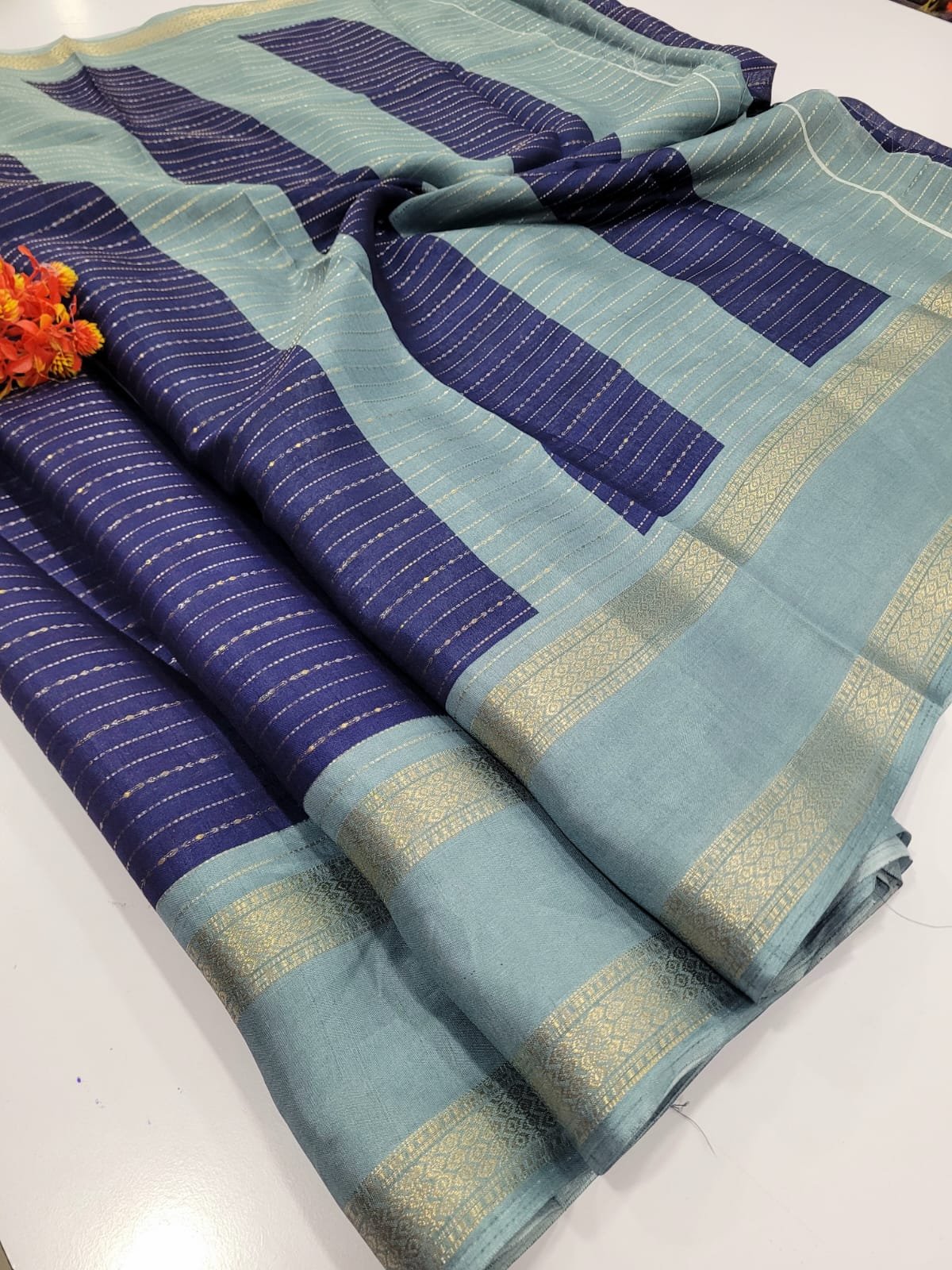 2026/03/1005180310.jpg Premium Mysore Crepe Silk Sarees with Rettapetta border - Image 1