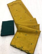 Rich Chinnon Viscose Designer Saree - Image 2