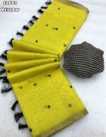 Premium Chanderi Mirror Embroidery Sarees