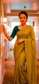 Rich Chinnon Viscose Designer Saree