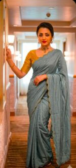 Rich Chinnon Viscose Designer Saree