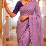 Rich Chinnon Viscose Designer Saree