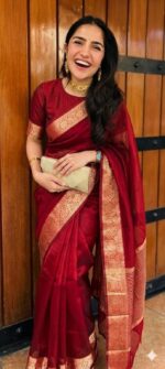 Elite Munga Silk Saree with Banaras Border