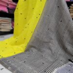 Premium Chanderi Mirror Embroidery Sarees