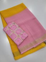 Elite Chinnon silk Saree with 2D Checks - Image 2
