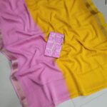 Elite Chinnon silk Saree with 2D Checks