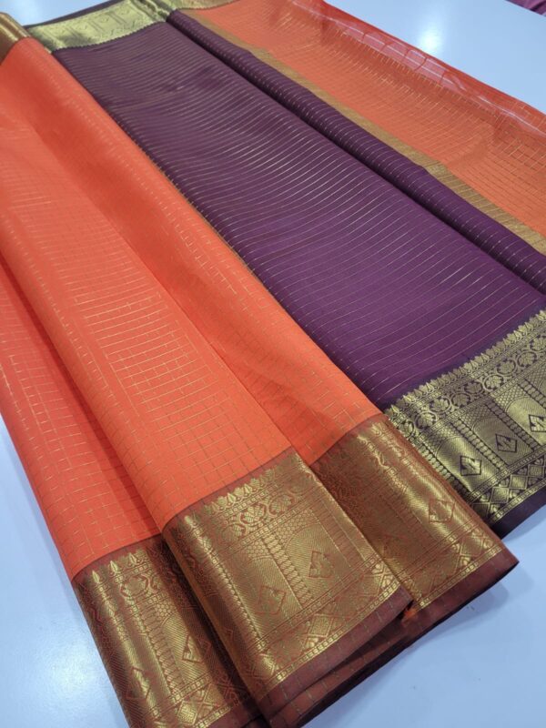 Elite Banarasi Checked Silk sarees