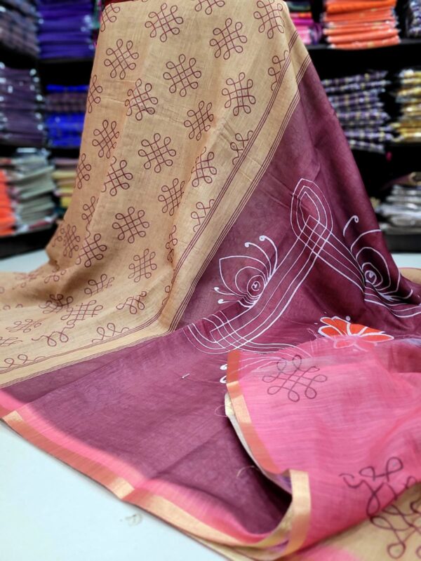 Linen Jute cotton sarees