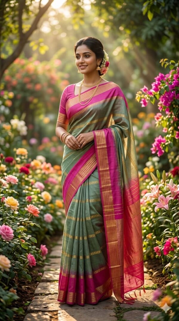 Premium Baswada Cotton Silk Sarees