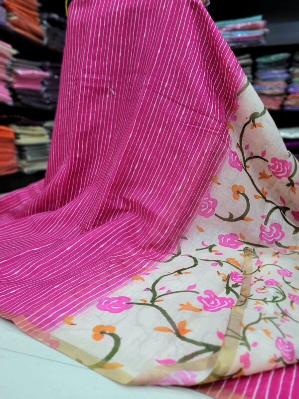 Linen Jute cotton sarees