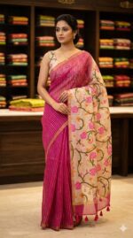 Linen Jute cotton sarees