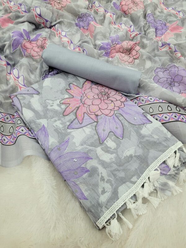 Branded Cotton Salwar Materials (Unstitched 3pcs)