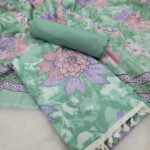 Branded Cotton Salwar Materials (Unstitched 3pcs)