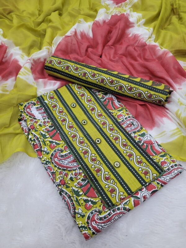 Branded Cotton Salwar Materials (Unstitched 3pcs)