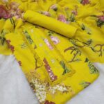 Branded Cotton Salwar Materials (Unstitched 3pcs)