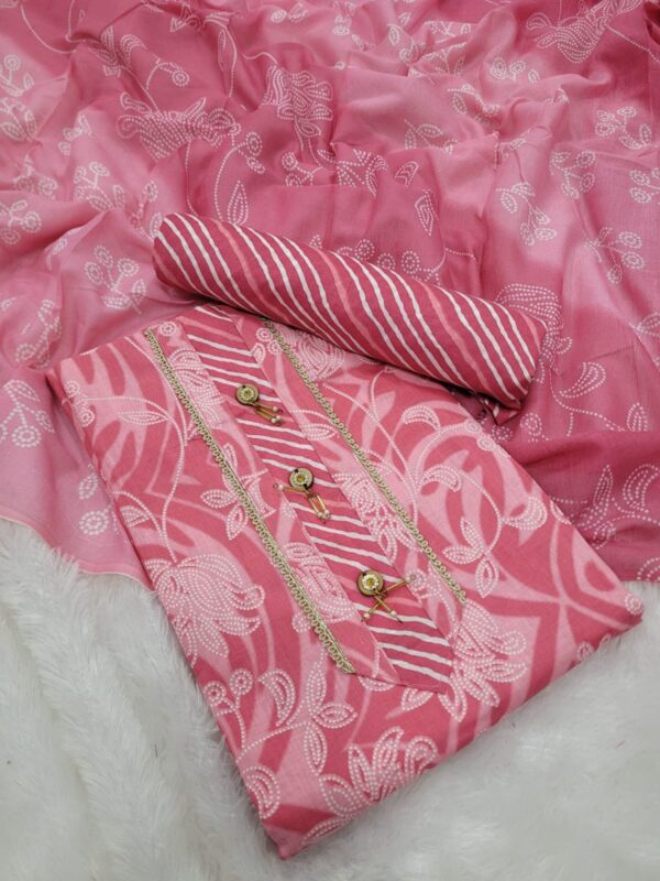 Branded Cotton Salwar Materials (Unstitched 3pcs)