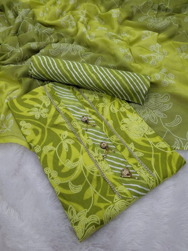 Branded Cotton Salwar Materials (Unstitched 3pcs)