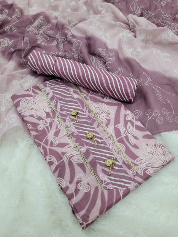 Branded Cotton Salwar Materials (Unstitched 3pcs)