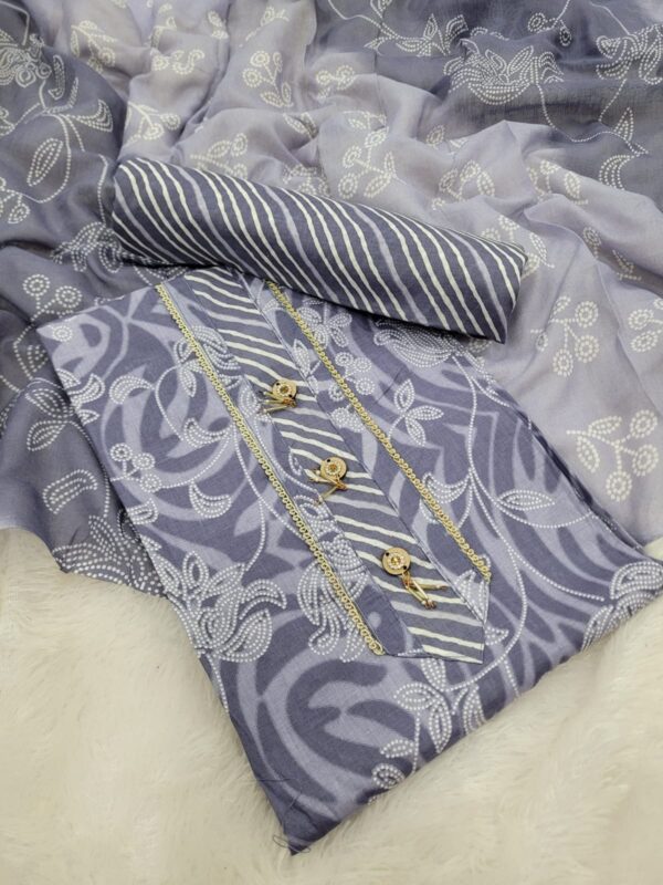 Branded Cotton Salwar Materials (Unstitched 3pcs)