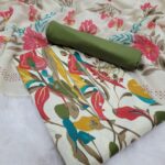Branded Cotton Salwar Materials (Unstitched 3pcs)