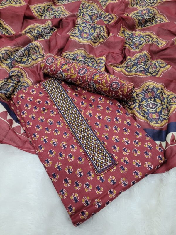 Branded Cotton Salwar Materials (Unstitched 3pcs)