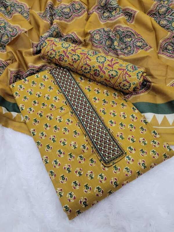 Branded Cotton Salwar Materials (Unstitched 3pcs)