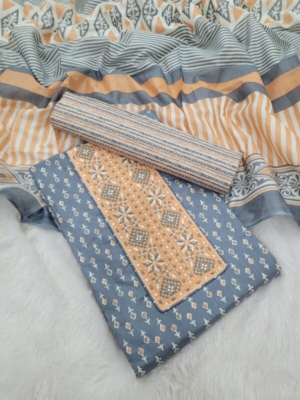 Branded Cotton Salwar Materials (Unstitched 3pcs)