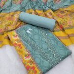 Branded Cotton Salwar Materials (Unstitched 3pcs)
