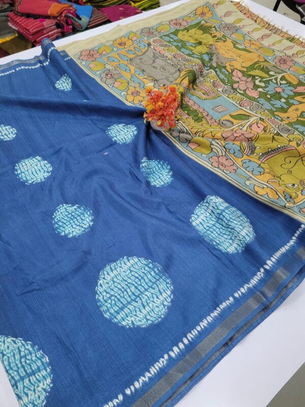 Ice Cream Tussar Silk Sarees