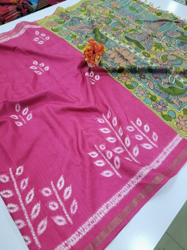 Ice Cream Tussar Silk Sarees