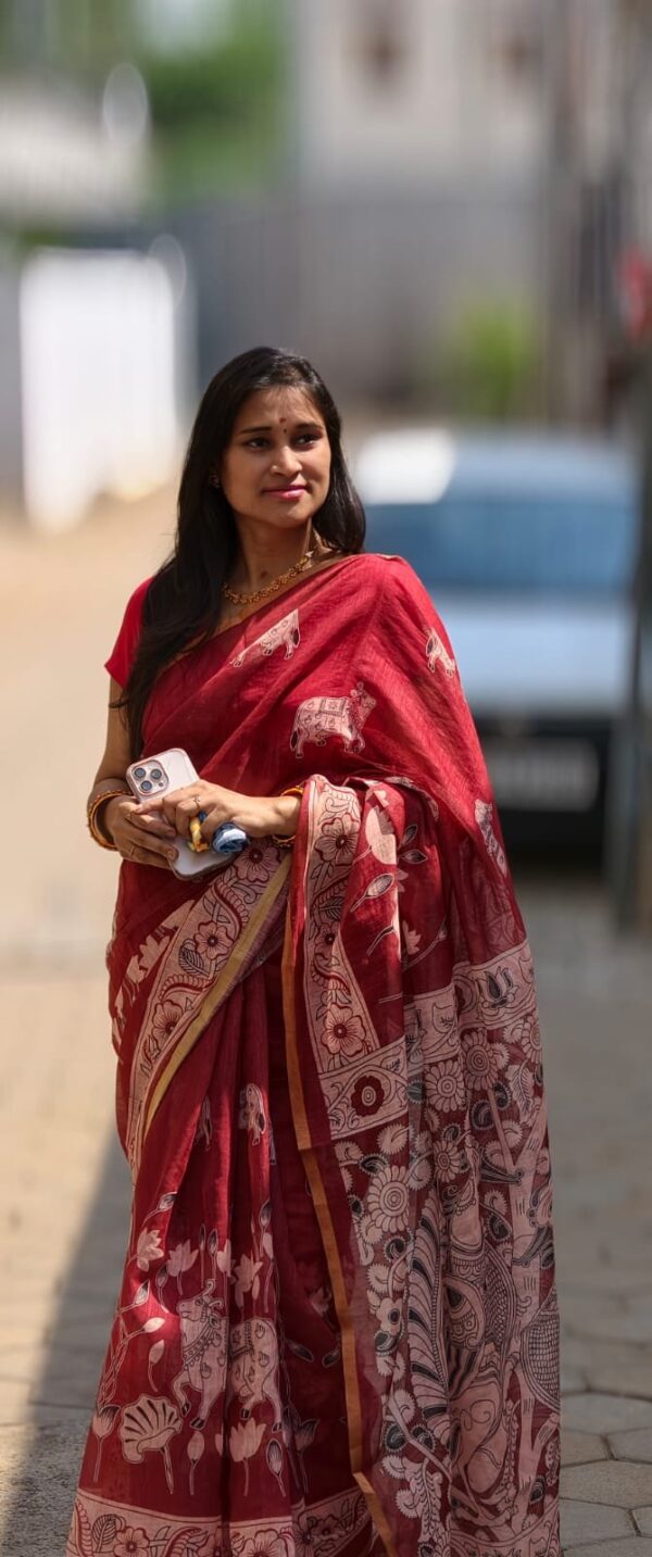 Linen Jute cotton sarees
